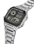 Casio World Time Stainless Steel Digital Chronograph Watch