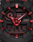 G-SHOCK Analog-Digital Red and Black Resin Watch