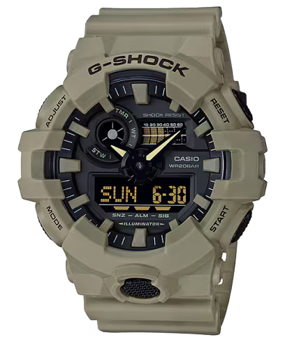 G-SHOCK Analog-Digital Utility Tan Resin Watch
