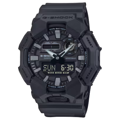 G-SHOCK Analog-Digital Black Resin Strap Watch