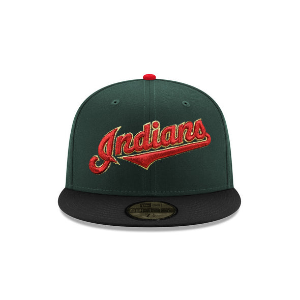 Cleveland Indians Dark Green Black 2 Tone Jacobs Field Inaugural Season SP 59Fifty Fitted