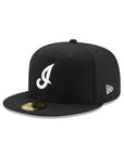 Cleveland Indians Black on White 59Fifty Fitted