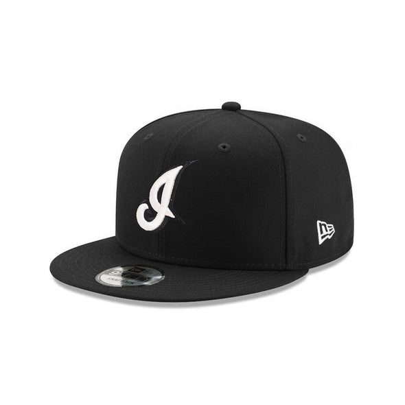 Cleveland Indians Black on White 9Fifty Snapback