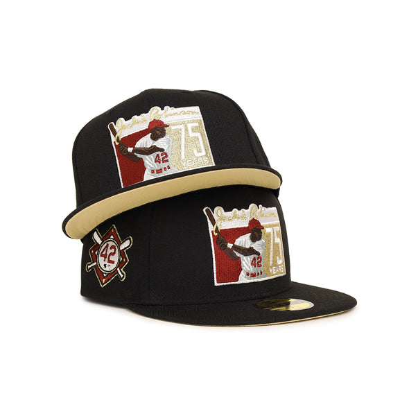Jackie Robinson Black 75th Anniversary No. 42 SP 59Fifty Fitted