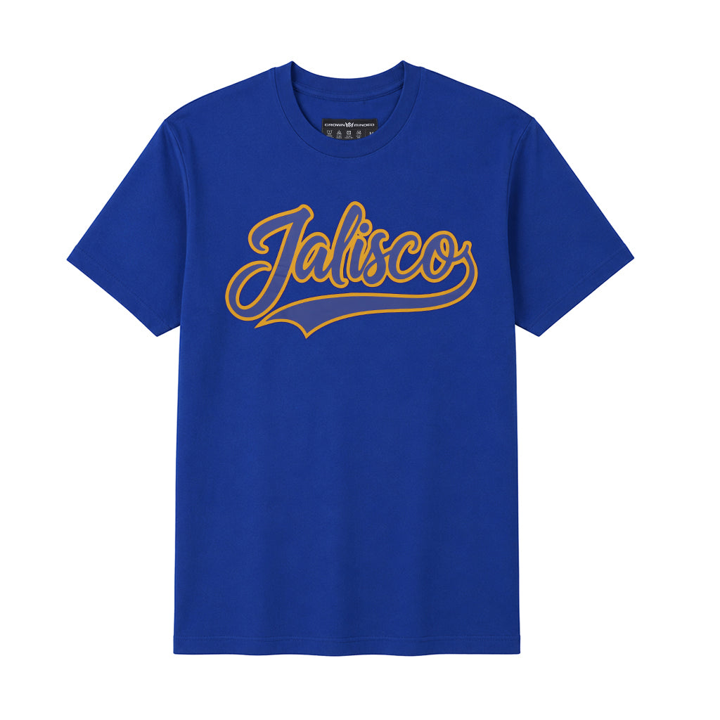 Jalisco Script Graphic Tee – Royal Blue