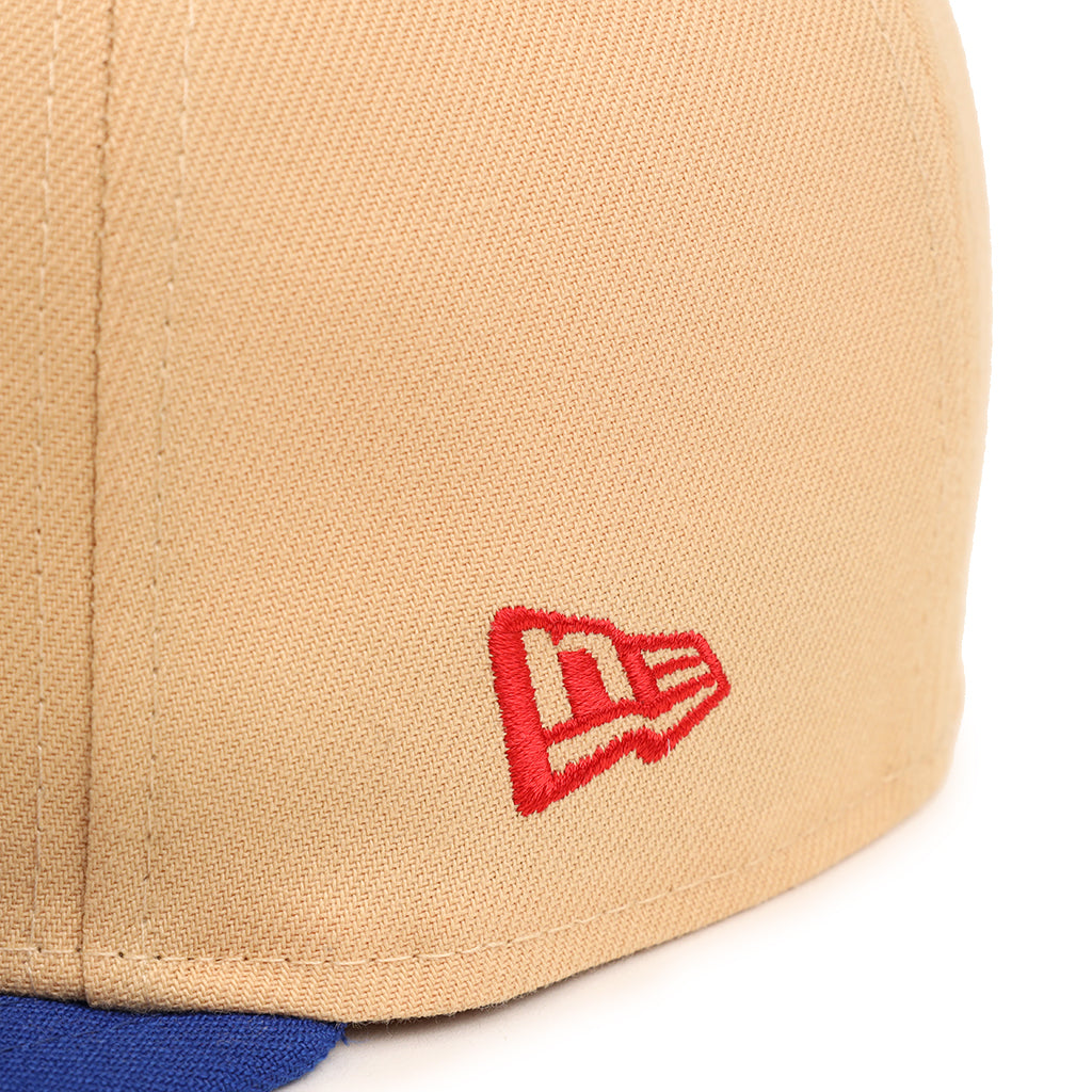 Kansas Jayhawks Candied Pecan Blue 2 Tone 50th NCAA Championship Anniversary SP 59Fifty Fitted