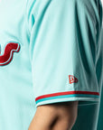 Diablos Rojos Del Mexico Club De Beisbol LMB Mint Alternate Jersey