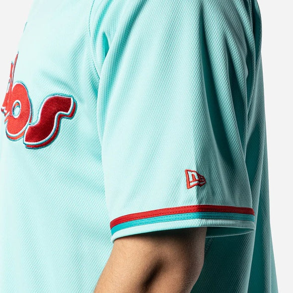 Diablos Rojos Del Mexico Club De Beisbol LMB Mint Alternate Jersey