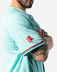 Diablos Rojos Del Mexico Club De Beisbol LMB Mint Alternate Jersey