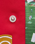 Mitchell & Ness San Francisco 49ers Red Gold Faithful To The Bay Lightweight Satin Jacket