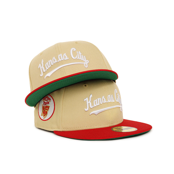 Kansas City Royals Vegas Gold Red 2 Tone 25th Anniversary SP 59Fifty Fitted