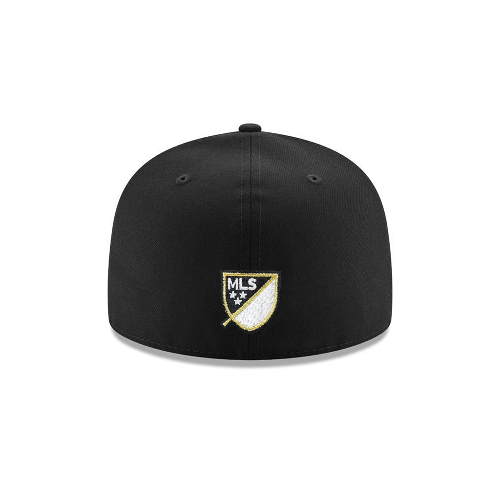 Los Angeles Football Club LAFC Black Metallic Gold 59Fifty MLS Fitted Cap