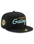 Los Angeles LA Galaxy Black Retro Script Alternate Logo SP 59Fifty Fitted