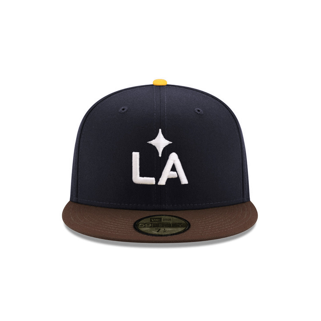 Los Angeles LA Galaxy Navy Brown Trophy SP 59Fifty Fitted