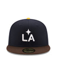 Los Angeles LA Galaxy Navy Brown Trophy SP 59Fifty Fitted