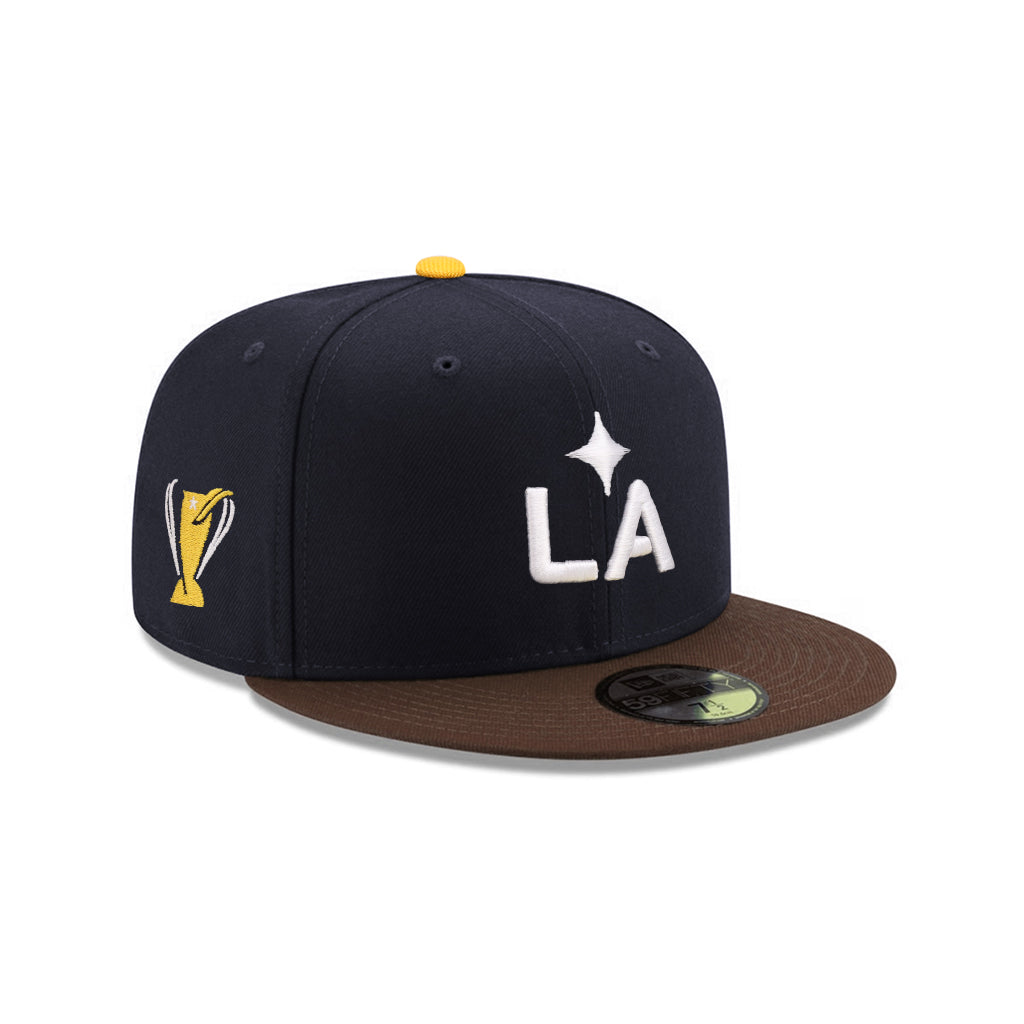 Los Angeles LA Galaxy Navy Brown Trophy SP 59Fifty Fitted