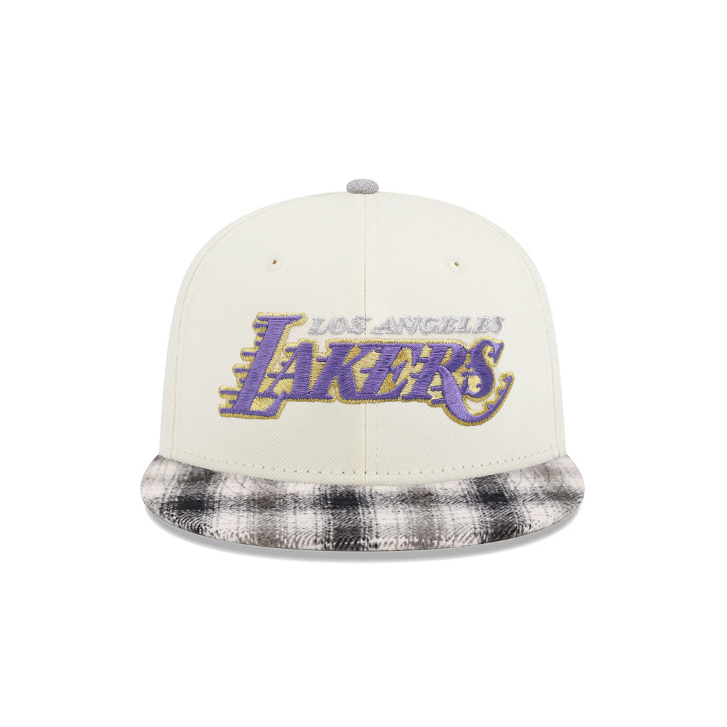 Los Angeles Lakers Chrome Plaid 2000 NBA Finals SP 59Fifty Fitted