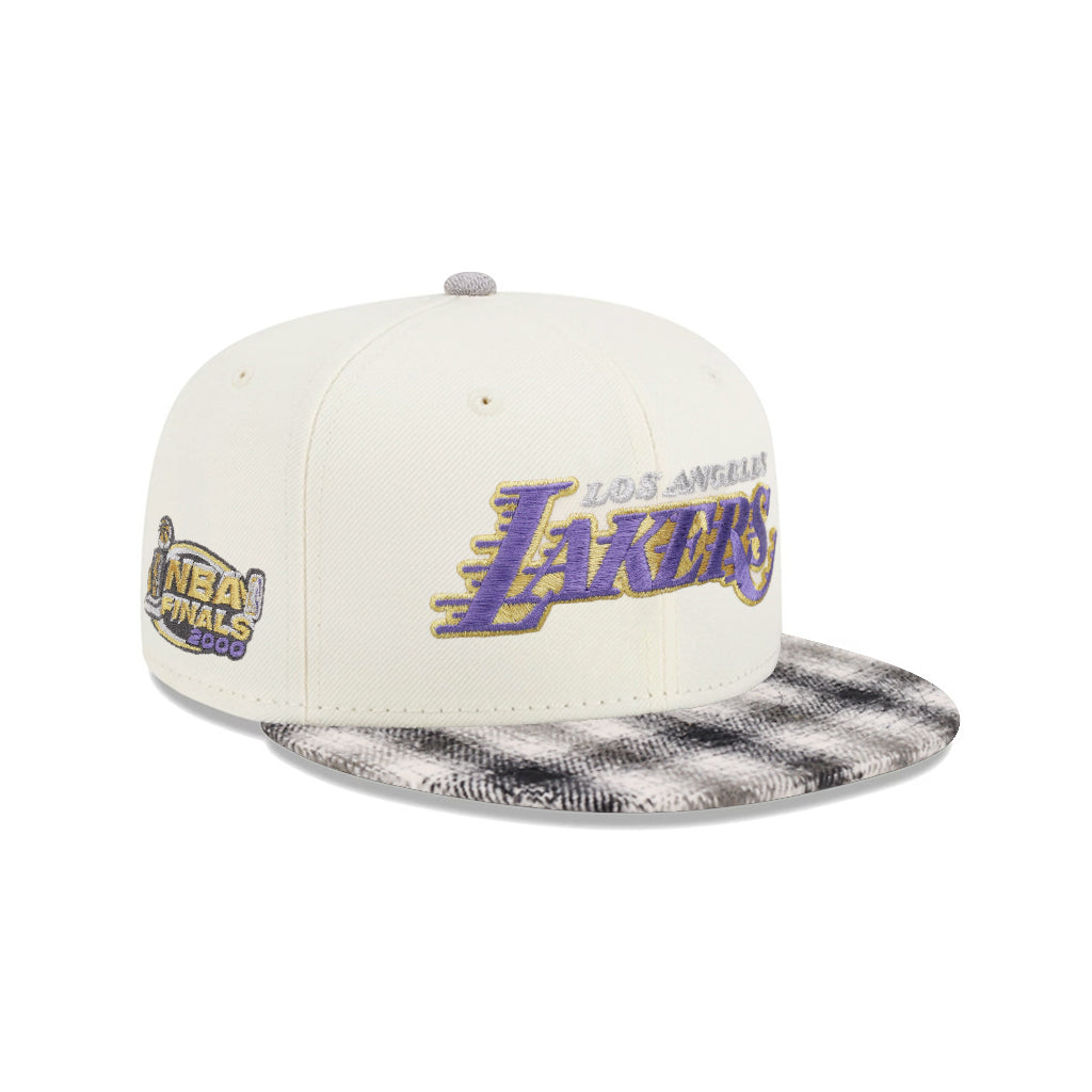 Los Angeles Lakers Chrome Plaid 2000 NBA Finals SP 59Fifty Fitted