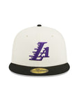 Los Angeles Lakers Chrome Black 2 Tone 17X Champions SP 59Fifty Fitted