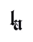 CrownMinded X Los Angeles The Standard Old Englsih Black And White LA Letter Pin
