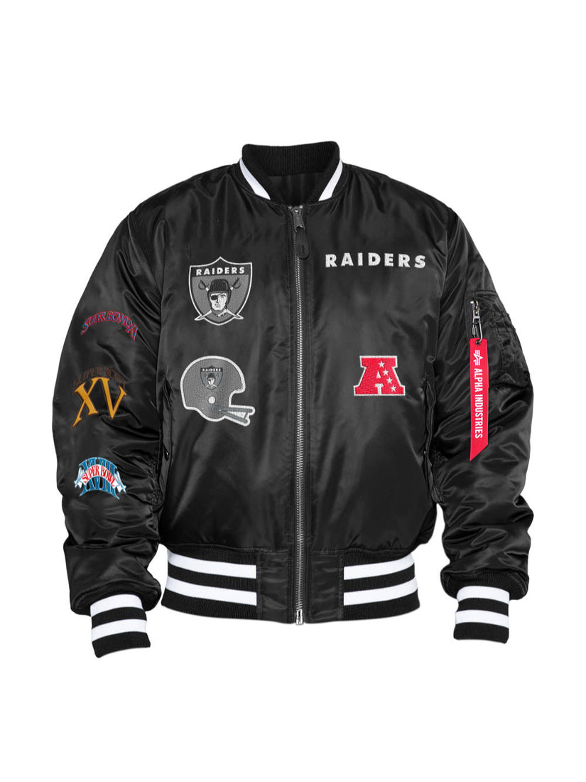New Era X Alpha Industries Las Vegas Raiders Bomber Jacket