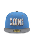 Detroit Lions Blue Gray 2 Tone 60th Anniversary SP 59Fifty Fitted