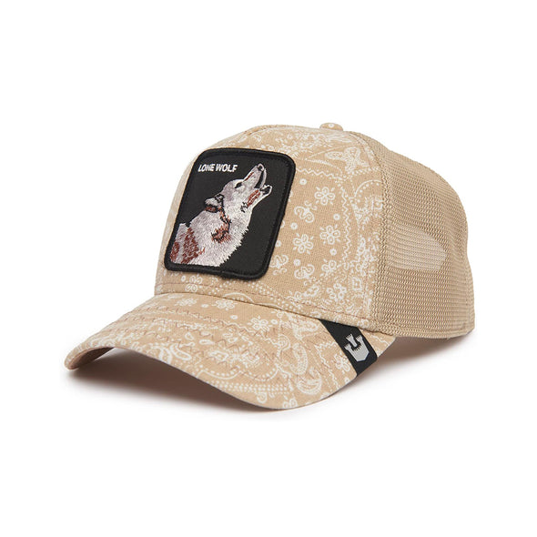 Animal Farm Paisley Lone Wolf Tan Snapback Trucker