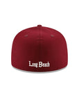 Long Beach College NCAA Cardinal Red 59Fifty Fitted