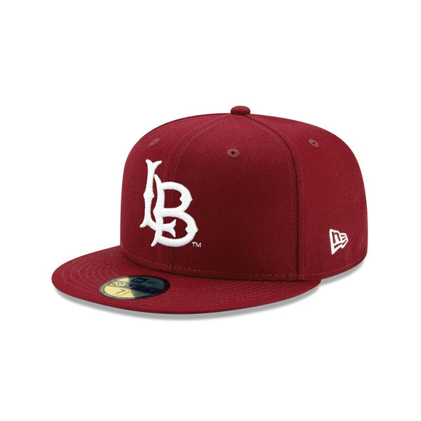 Long Beach College NCAA Cardinal Red 59Fifty Fitted