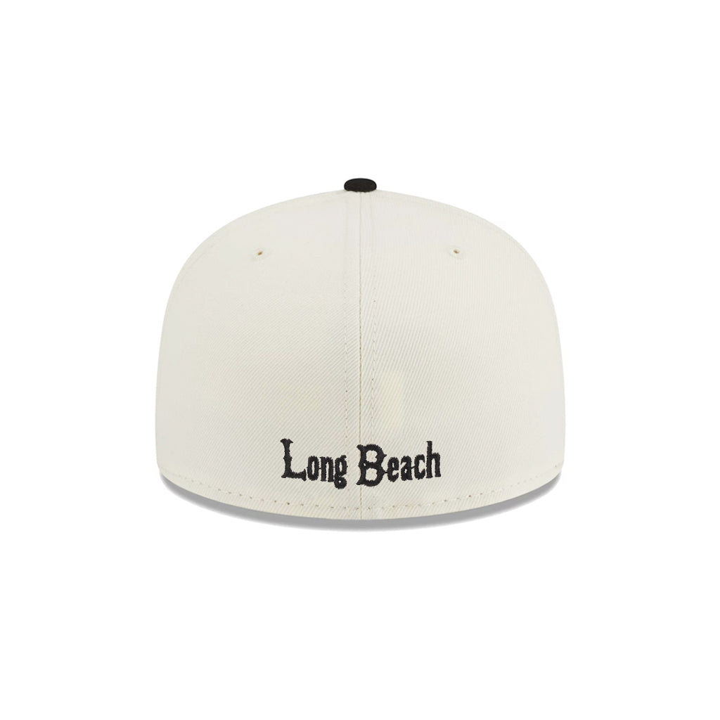 Long Beach College NCAA Chrome Black 2 Tone 59Fifty Fitted