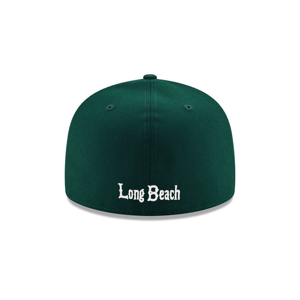 Long Beach College NCAA Dark Green 59Fifty Fitted