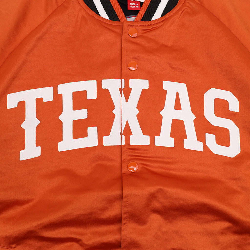 Mitchell &amp; Ness University Of Texas Austin Longhorns Lightweight Satin Jacket