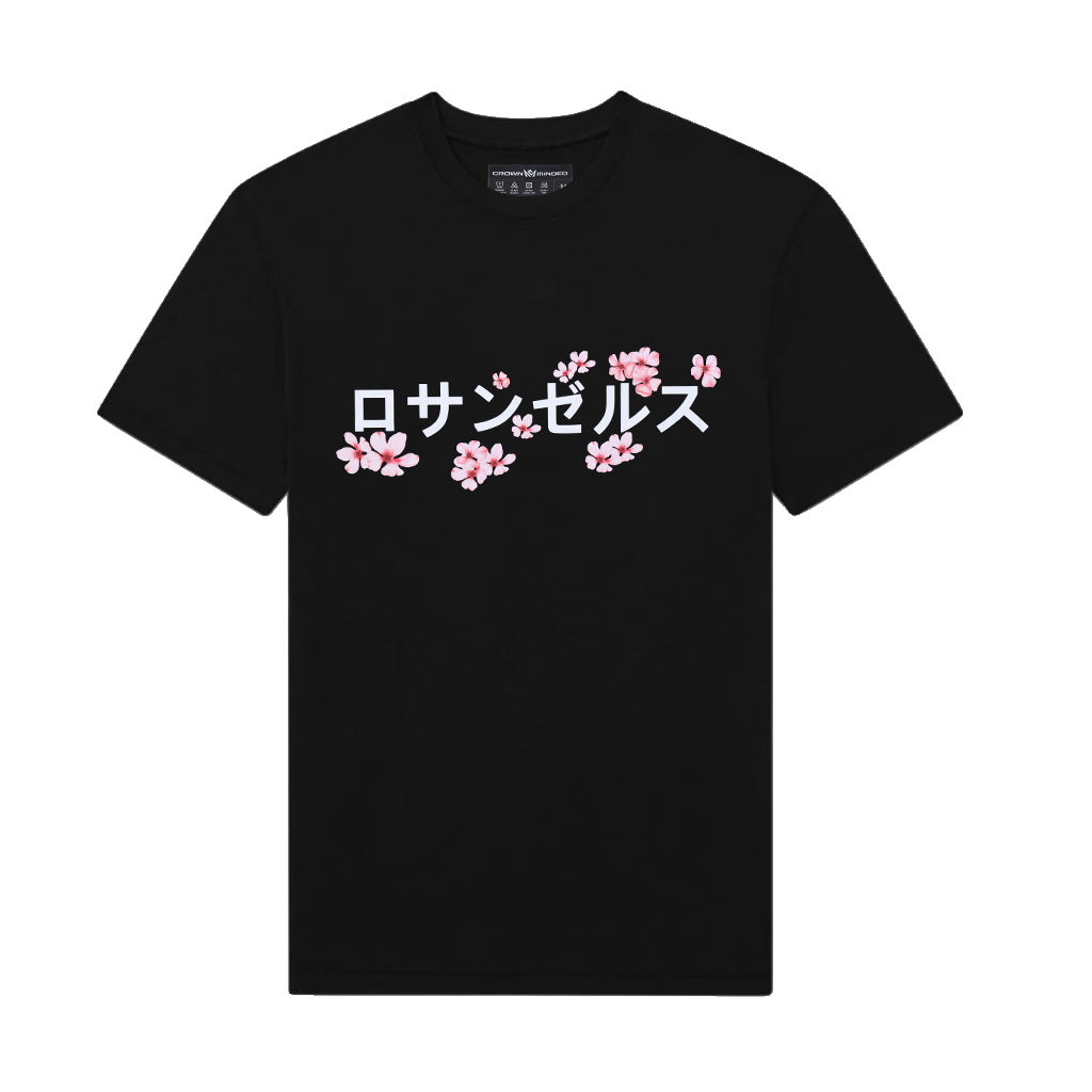 Los Angeles Sakura Graphic Tee - Black