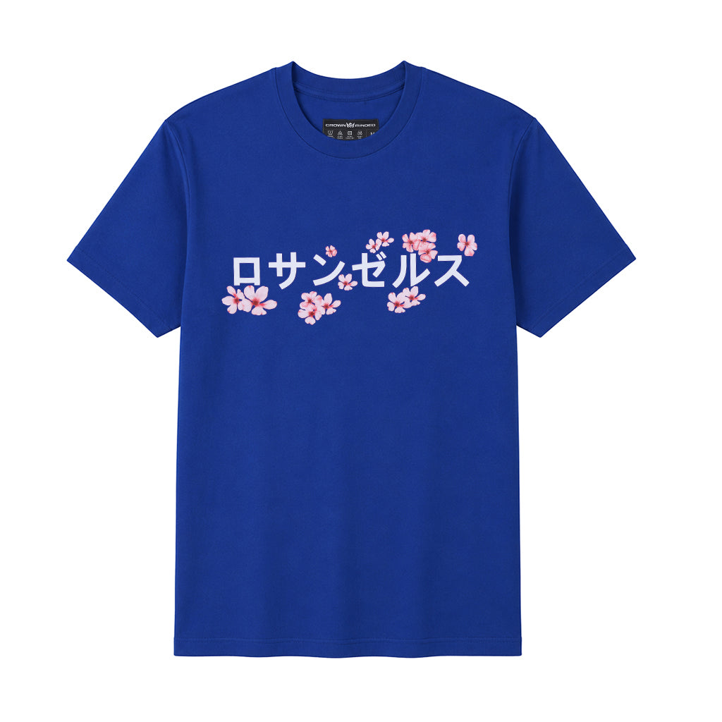 Los Angeles Sakura Graphic Tee - Royal Blue
