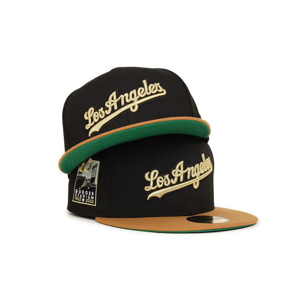 Los Angeles Dodgers Wordmark Black Bronze 2 Tone Dodger Stadium 60th Anniversary SP 59Fifty Fitted