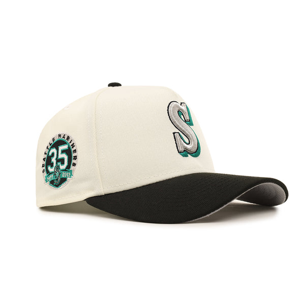 Seattle Mariners Chrome Black 2 Tone 35th Anniversary SP 9Forty A-Frame Snapback