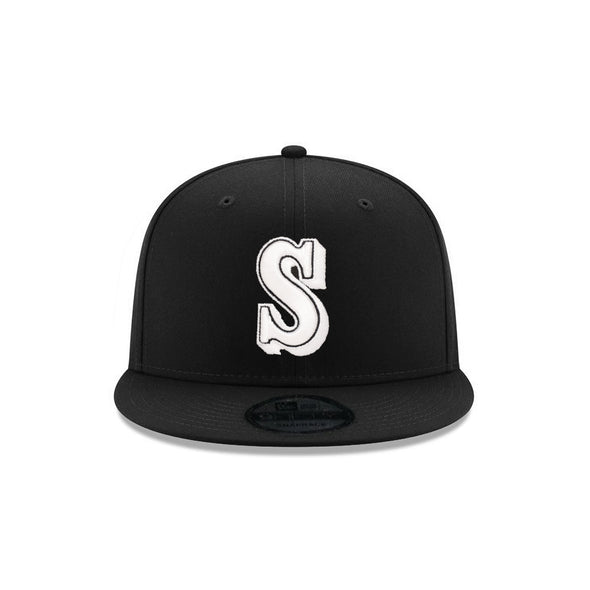 Seattle Mariners Black on White 9Fifty Snapback