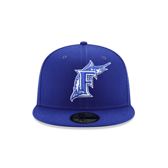 Florida Marlins Royal Blue On White 59Fifty Fitted