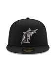 Florida Marlins Black on White 59Fifty Fitted