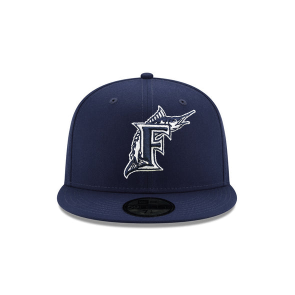 Florida Marlins Oceanside Blue On White 59Fifty Fitted