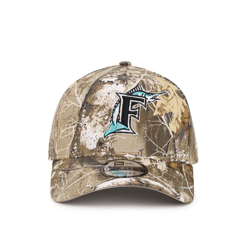 Florida Marlins Real Tree 9Forty A-Frame Snapback