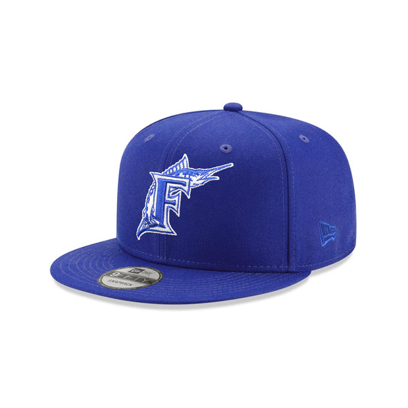 Florida Marlins Royal on White 9Fifty Snapback