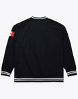 Mitchell & Ness Los Angeles Dodgers Mexico V-Neck Pullover Black Satin Jacket