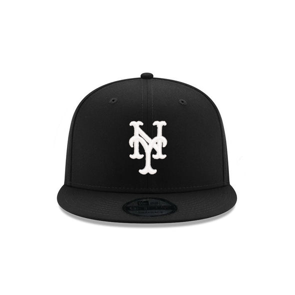 New York Mets Black on White 9Fifty Snapback