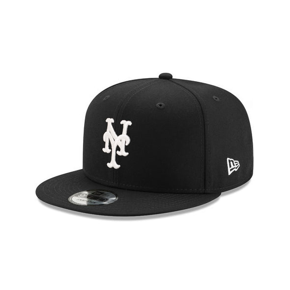 New York Mets Black on White 9Fifty Snapback