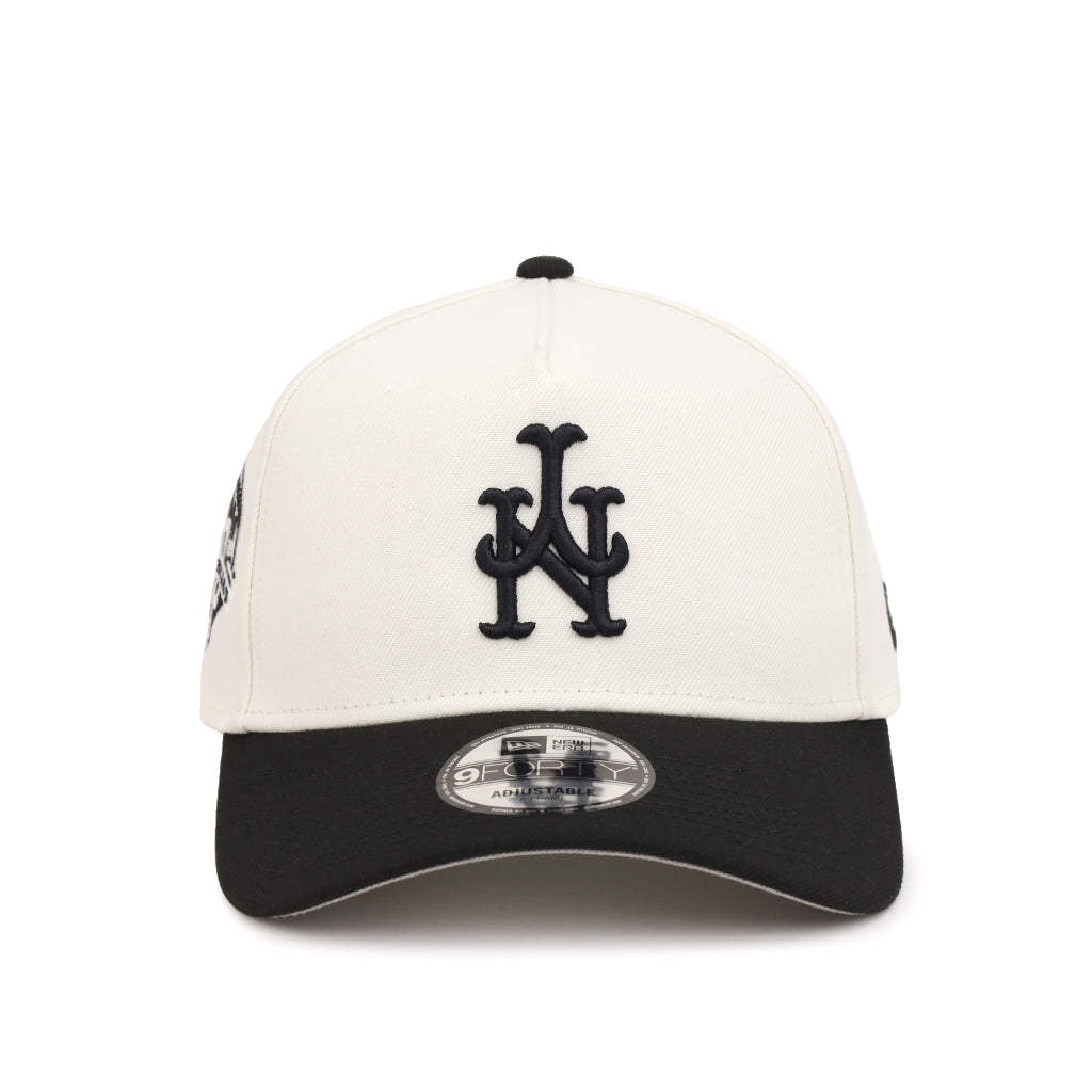 New York Mets Upside Down Chrome Black 50th Anniversary SP 9Forty A-Frame Snapback