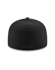 CrownMinded X Mexico Black On Black Mexico Flag SP 59Fifty Fitted