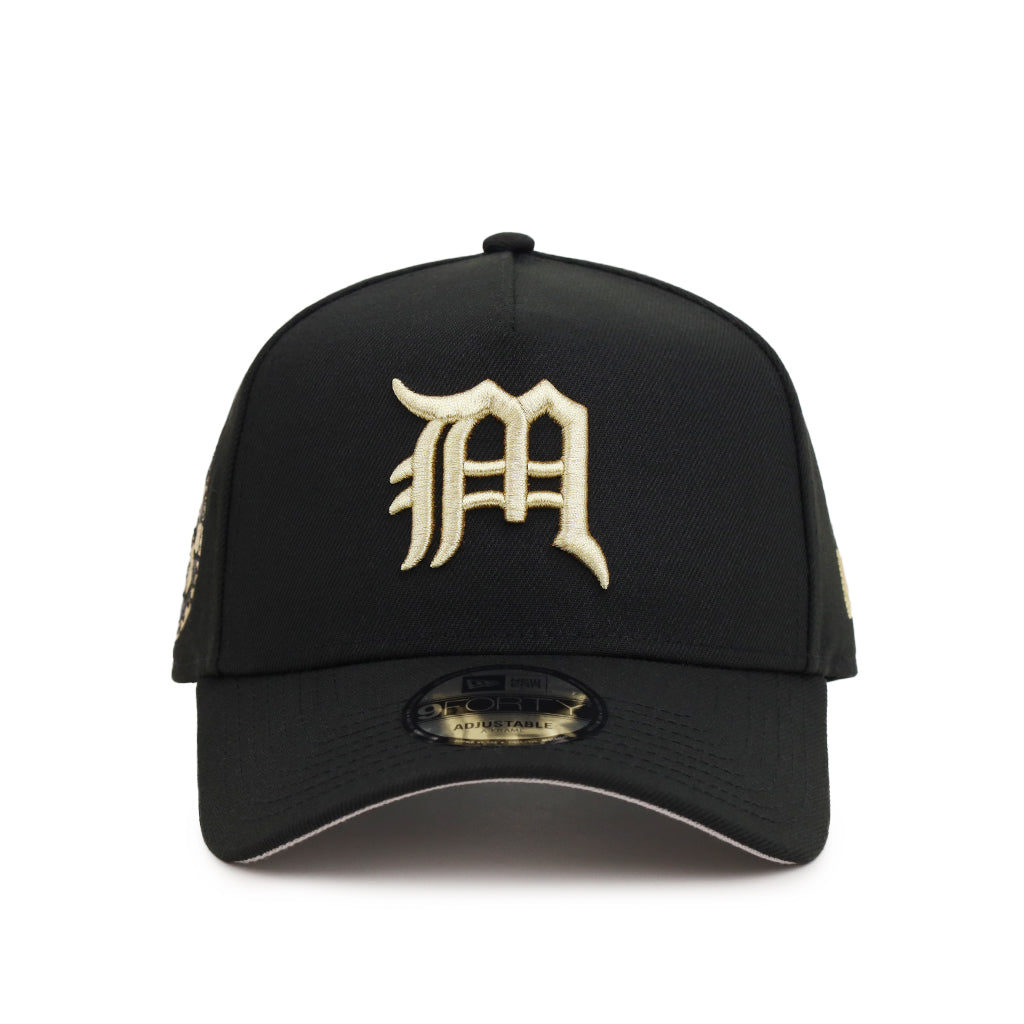 CrownMinded X Mexico Black Gold Aztec Calendar SP 9Forty A-Frame Snapback