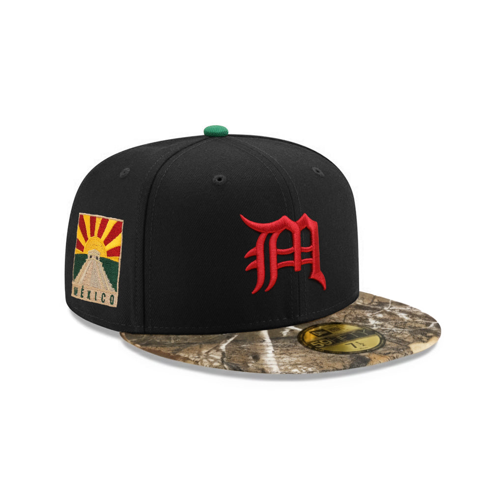 CrownMinded X Mexico Black Real Tree Sunrise Over Chichén Itzá SP 59Fifty Fitted