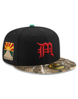 CrownMinded X Mexico Black Real Tree Sunrise Over Chichén Itzá SP 59Fifty Fitted